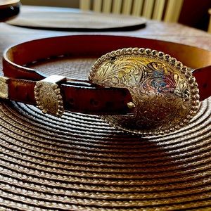 Women’s Ostrich Belt Tony Lama